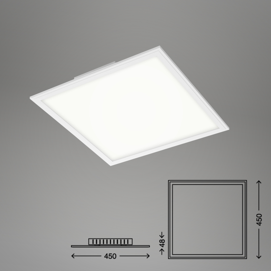 Briloner 7179-016 - Plafonnier à intensité variable PIATTO LED/24W/230V 3000-6500K + télécommande