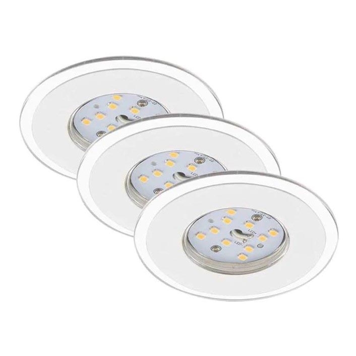 Briloner 7197-036 - SET 3x Dimmbare LED-Badezimmer-Einbauleuchte LED/4,5W/230V IP44