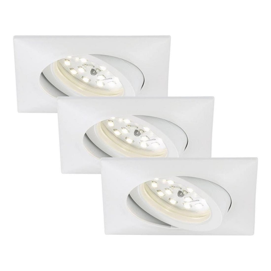 Briloner 7210-036 - SET 3x Lampada LED da incasso per bagni ATTACH LED/5W/230V IP23 bianco