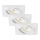 Briloner 7210-036 - SET 3x Lampada LED da incasso per bagni ATTACH LED/5W/230V IP23 bianco