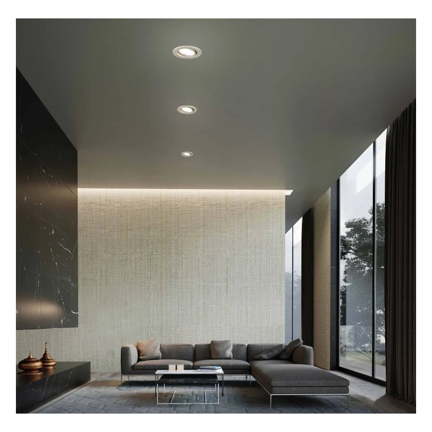 Briloner 7221-032 - SET 3x Luce da bagno da incasso LED 1xGU10/3W/230V IP23 cromo opaco