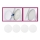 Briloner 7224-040 - SET 4x Diffusore per luci da incasso diametro 69 mm