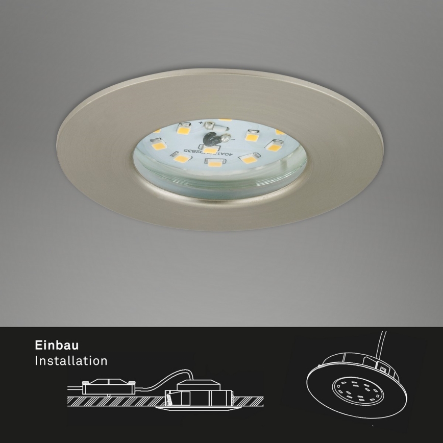 Briloner 7231-032 - SET 3x LED Dimmerabile bagno da incasso ATTACH chiaro LED/5,5W/230V IP44