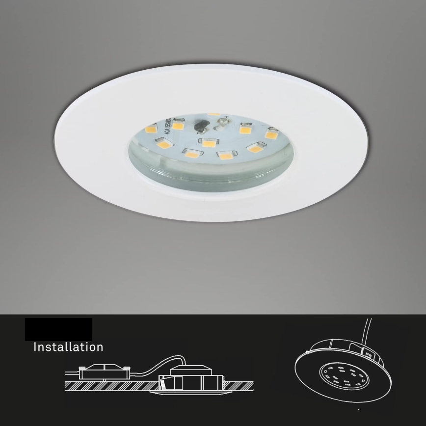 Briloner 7231-036 - SET 3x Luce da incasso LED da bagno dimmerabile LED/5,5W/230V IP44
