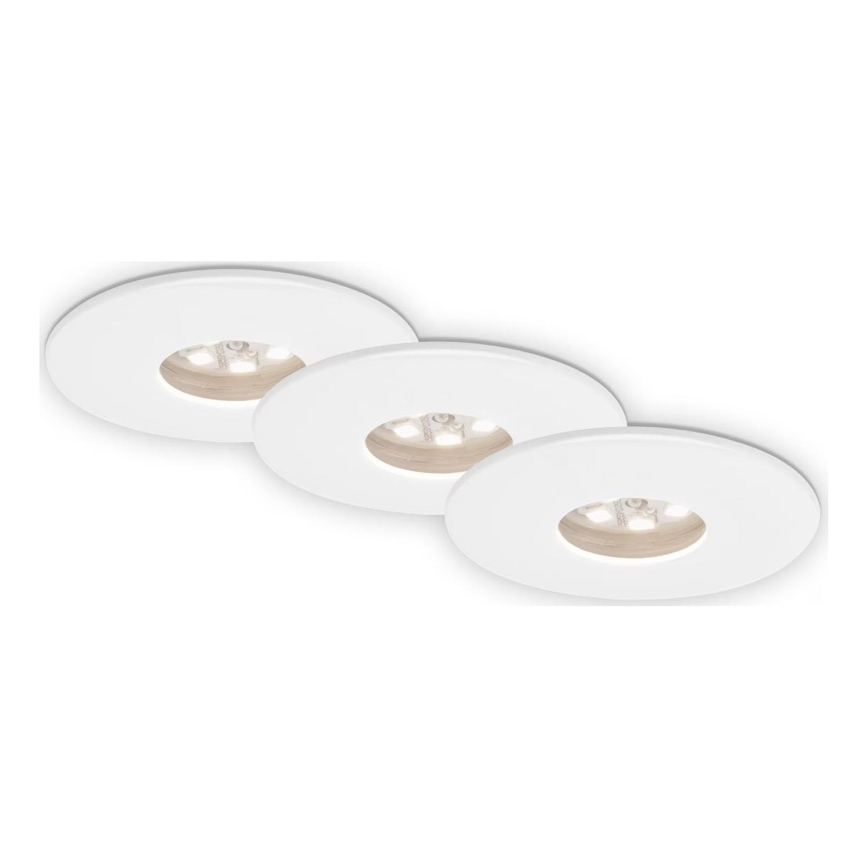Briloner 7240-036 -SET 3x Lampada LED da incasso per bagni ATTACH LED/1,8W/230V IP44 bianco