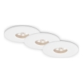 Briloner 7240-036 -SET 3x LED-Einbauleuchte für Badezimmer ATTACH LED/1,8W/230V IP44 weiß