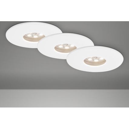 Briloner 7240-036 -SET 3x Lampada LED da incasso per bagni ATTACH LED/1,8W/230V IP44 bianco