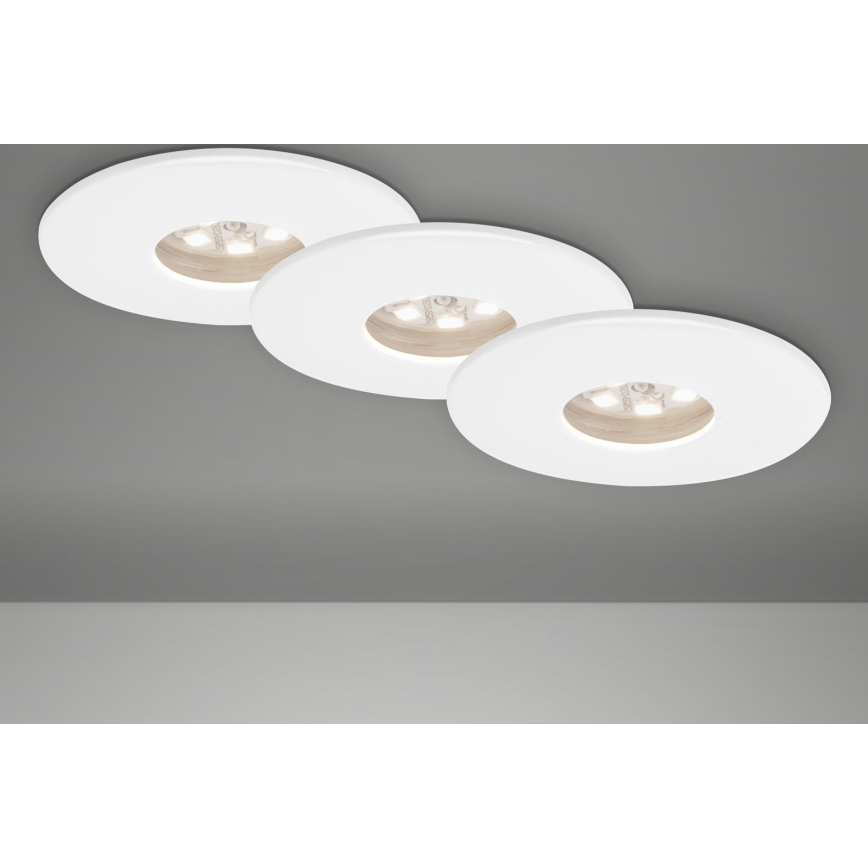 Briloner 7240-036 -SET 3x Lampada LED da incasso per bagni ATTACH LED/1,8W/230V IP44 bianco