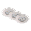 Briloner 7257-039 - SET 3x Lampada LED da incasso per bagni ATTACH LED/4,5W/230V IP44