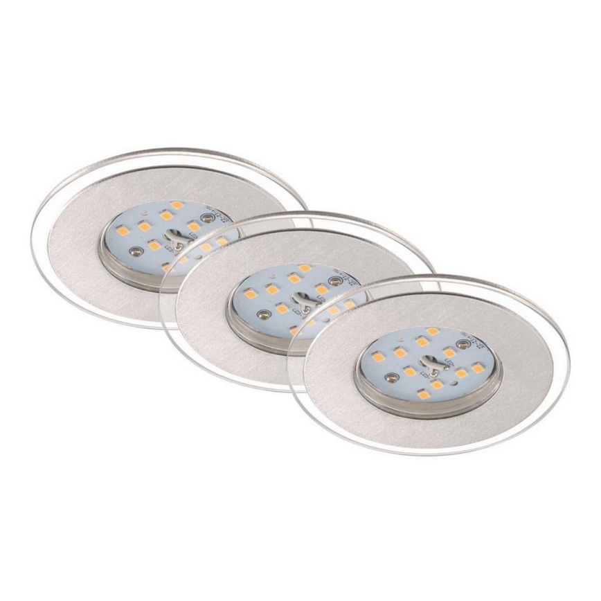 Briloner 7257-039 - SET 3x Lampada LED da incasso per bagni ATTACH LED/4,5W/230V IP44