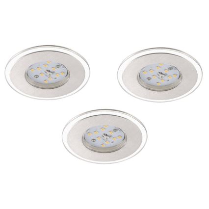 Briloner 7257-039 - SET 3x LED-Badezimmer-Einbauleuchte ATTACH LED/4,5W/230V IP44