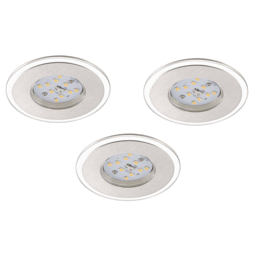 Briloner 7257-039 - SET 3x LED-Badezimmer-Einbauleuchte ATTACH LED/4,5W/230V IP44