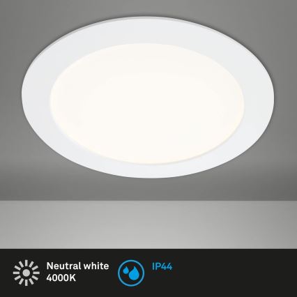 Briloner 7286-016 - Lampada LED da incasso per bagni LED/12W/230V IP44