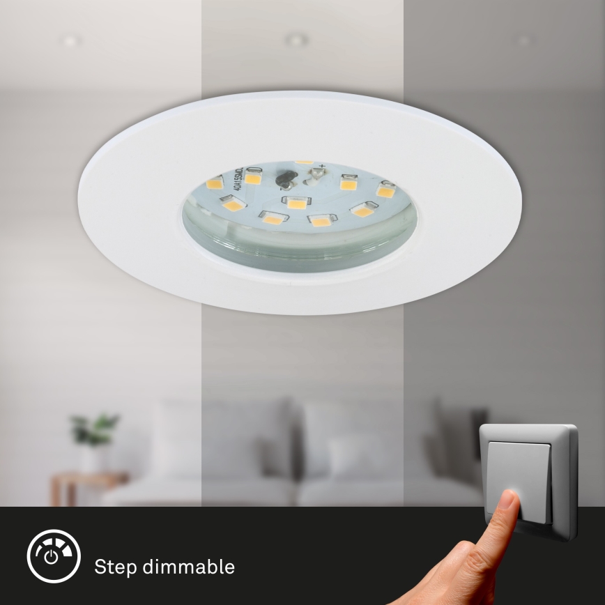 Briloner 7295-016 - LED luce dimmerabile da bagno da incasso ATTACH LED/6,5W/230V IP44