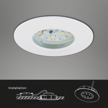 Briloner 7295-016 - LED luce dimmerabile da bagno da incasso ATTACH LED/6,5W/230V IP44
