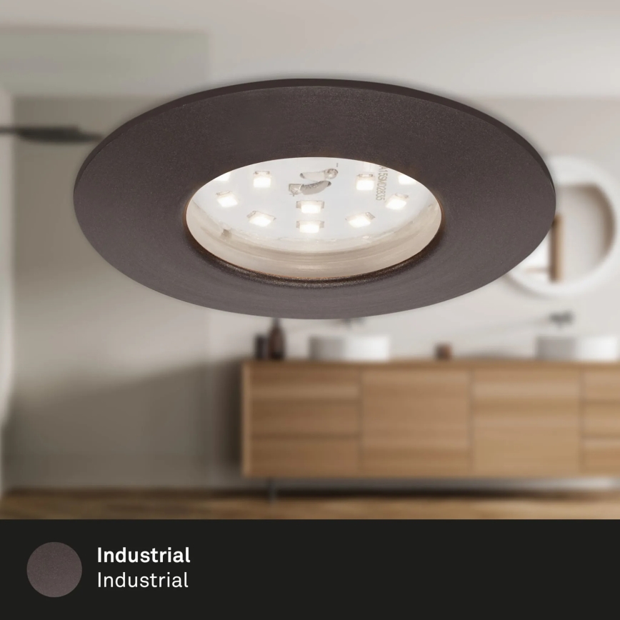 Briloner 7295-031 - SET 3x Luce da incasso LED da bagno dimmerabile ATTACH LED/6,5W/230V IP44