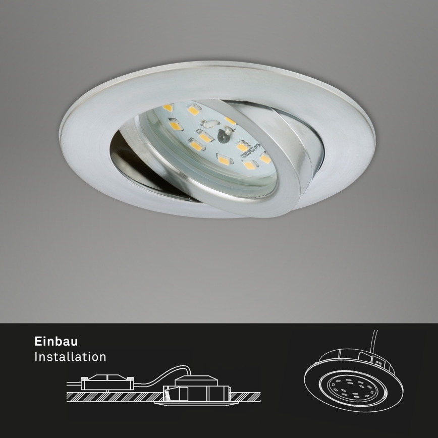 Briloner 7296-019 - Luce da incasso LED da bagno dimmerabile LED/6,5W/230V IP23