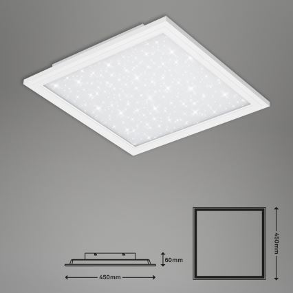 Briloner 7302-016 - Dimmbare LED-Deckenleuchte STARRY SKY LED/23W/230V 3000-6000K + Fernbedienung