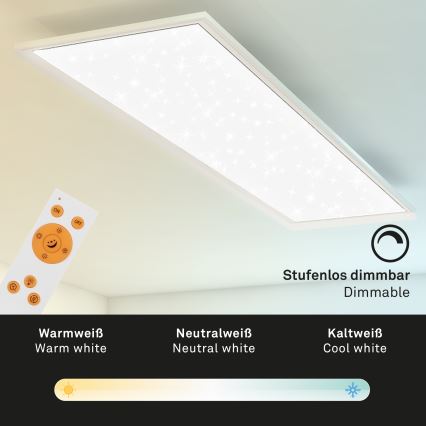 Briloner 7304-016 - Plafoniera LED dimmerabile STARRY SKY LED/36W/230V 3000-6000K + telecomando