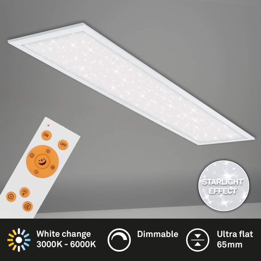 Briloner 7304-016 - Plafoniera LED dimmerabile STARRY SKY LED/36W/230V 3000-6000K + telecomando