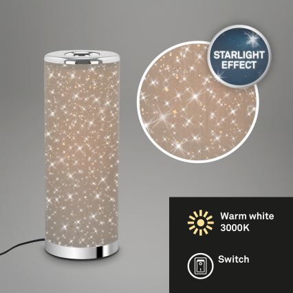 Briloner 7334-011 - Lampe de table LED STARRY SKY 1xGU10/5W/230V marron