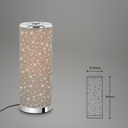 Briloner 7334-011 - Lampe de table LED STARRY SKY 1xGU10/5W/230V marron