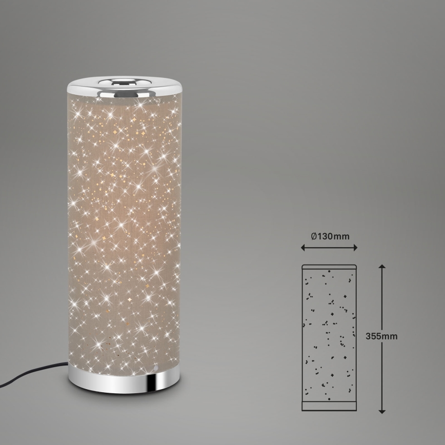 Briloner 7334-011 - Lampe de table LED STARRY SKY 1xGU10/5W/230V marron