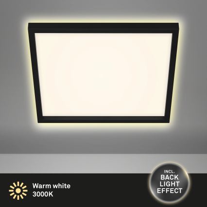 Briloner 7364-015 - Plafoniera LED CADRE LED/22W/230V 42,2x42,2 cm nera