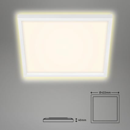 Briloner 7364-016 - Plafoniera LED CADRE LED/22W/230V 42,2x42,2 cm bianca