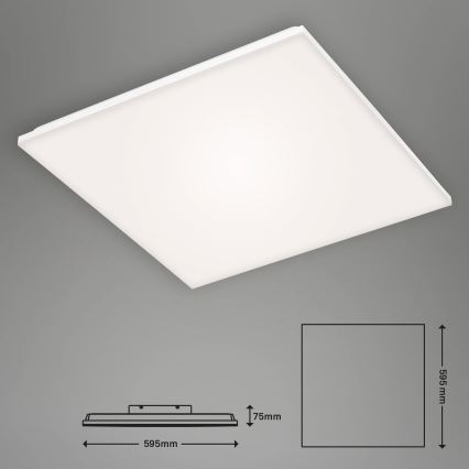 Briloner 7376-216 - LED-Aufbaupanel FRAMELESS LED/38W/230V 59,5x59,5 cm 4000K