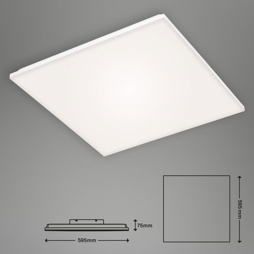 Briloner 7376-216 - Pannello LED a montaggio superficiale senza cornice/38W/230V 59,5x59,5 cm 4000K