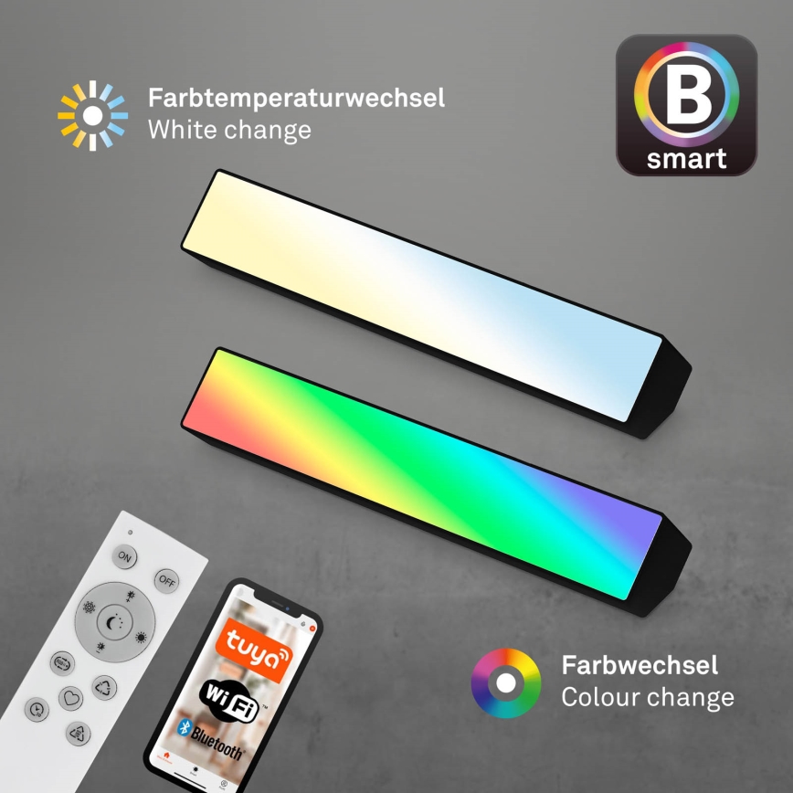 Briloner 7379-015 - Lampe  LED RGBW à intensité variable SMART LED/9W/230V 3000-6500K Wi-Fi Tuya + télécommande