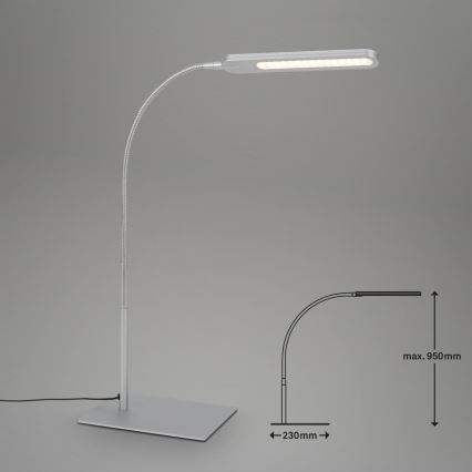 Briloner 7389-014 - Lampe de table tactile flexible à intensité variable SERVO LED/8W/230V 3000/4000/6500K
