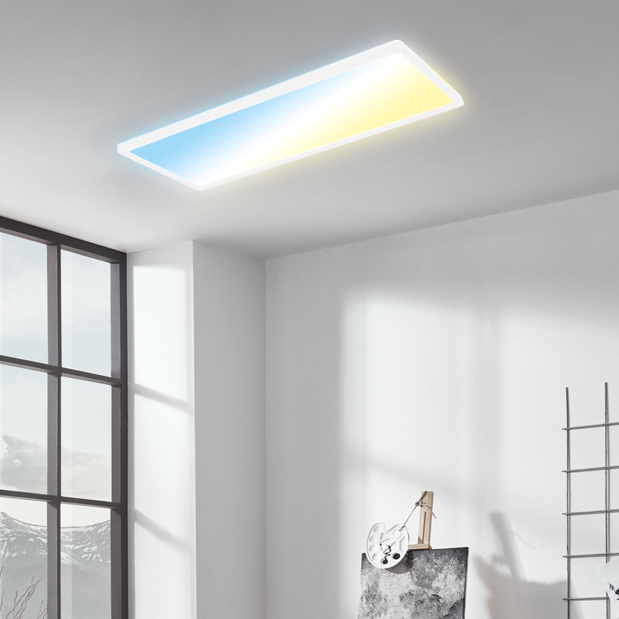 Briloner 7403-016 - Plafonnier à intensité variable LED SLIM LED/23W/230V 2700-6500K + télécommande