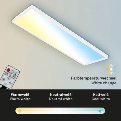 Briloner 7403-016 - Plafonnier à intensité variable LED SLIM LED/23W/230V 2700-6500K + télécommande