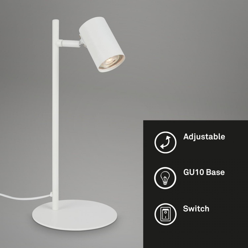 Briloner 7408-016 - Lampe de table RETRO 1xGU10/9W/230V blanc