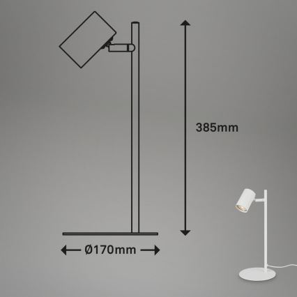 Briloner 7408-016 - Lampe de table RETRO 1xGU10/9W/230V blanc