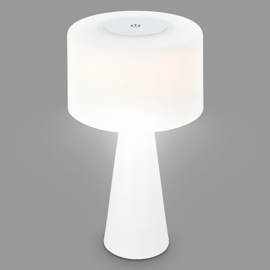 Briloner 7420016 - Lampe de table tactile d'extérieur rechargeable et à intensité variable LED/4W/5V IP44 3000K blanc