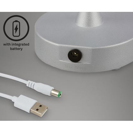 Briloner 7445-014 - LED Dimmerabile ricaricabile per esterni touch lampada da tavolo LED/3W/5V IP44