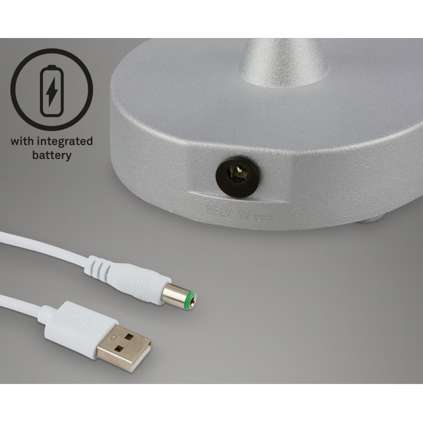 Briloner 7445-014 - LED Dimmerabile ricaricabile per esterni touch lampada da tavolo LED/3W/5V IP44