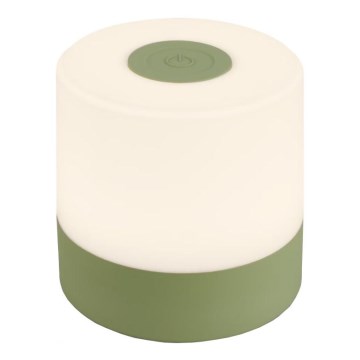 Briloner 7461019 - Lampe de table d'extérieur à intensité variable et rechargeable LED/2W/5V IP44 vert