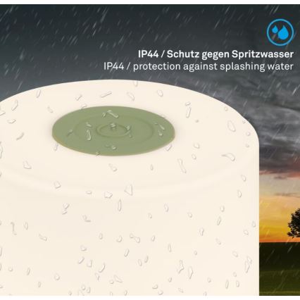 Briloner 7461019 - LED Dimmerabile ricaricabile per esterni lampada da tavolo LED/2W/5V IP44 verde