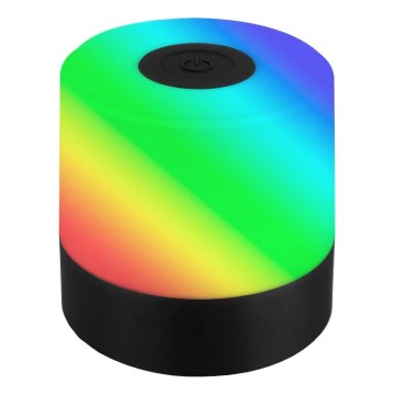 Briloner 7462015 - Lampe de table RGB d'extérieur rechargeable LED/1,5W/5V IP44 noir