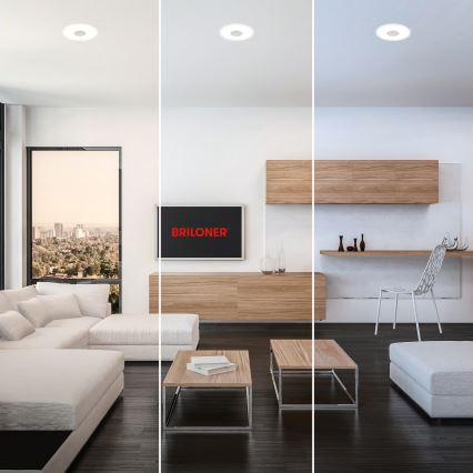 Briloner 7480019 - Plafoniera LED da incasso per bagno LED/6W/230V 3000/4000/6500K IP44 bianca