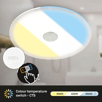 Briloner 7482019 - Plafoniera LED per controsoffitto da bagno LED/14W/230V 3000/4000/6500K IP44 bianco