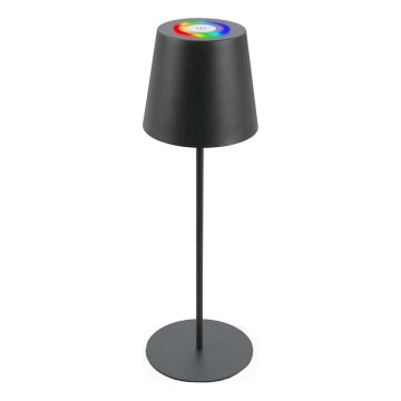 Briloner 7507015 - Lampe de table d'extérieur RGB à intensité variable rechargeable 2en1 LED/2,5W/5V IP44 anthracite