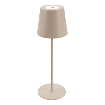 Briloner 7508011 - Dimmbare, wiederaufladbare LED-Outdoor-Tischleuchte 2-in-1 LED/2,5W/5V IP44 beige