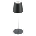 Briloner 7508015 - Dimmbare, aufladbare LED-Outdoor-Tischleuchte 2-in-1 LED/2,5W/5V IP44 anthrazit