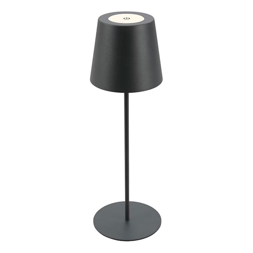 Briloner 7508015 - Lampe de table d'extérieur à intensité variable rechargeable 2en1 LED/2,5W/5V IP44 anthracite