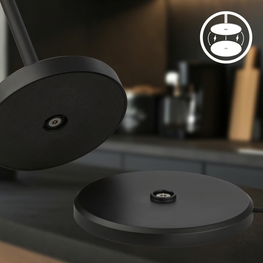 Briloner 7521015 - Lampe de table d'extérieur rechargeable à LED dimmable SIGO LED/2,5W/5V IP44 2600 mAh noire